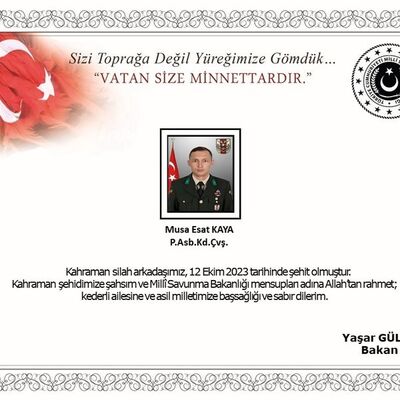 1 asker şehit oldu!
