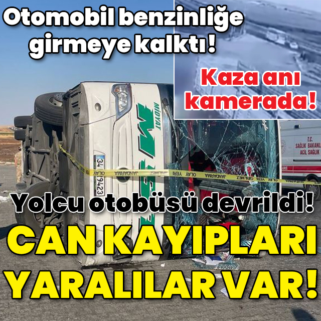 Yolcu otobüsü devrildi! Can kayıpları var!
