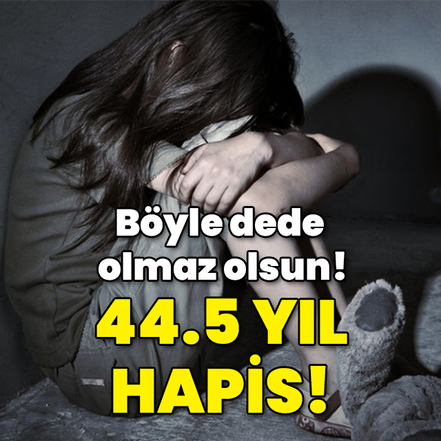 Böyle dede olmaz olsun! 44.5 yıl hapis!