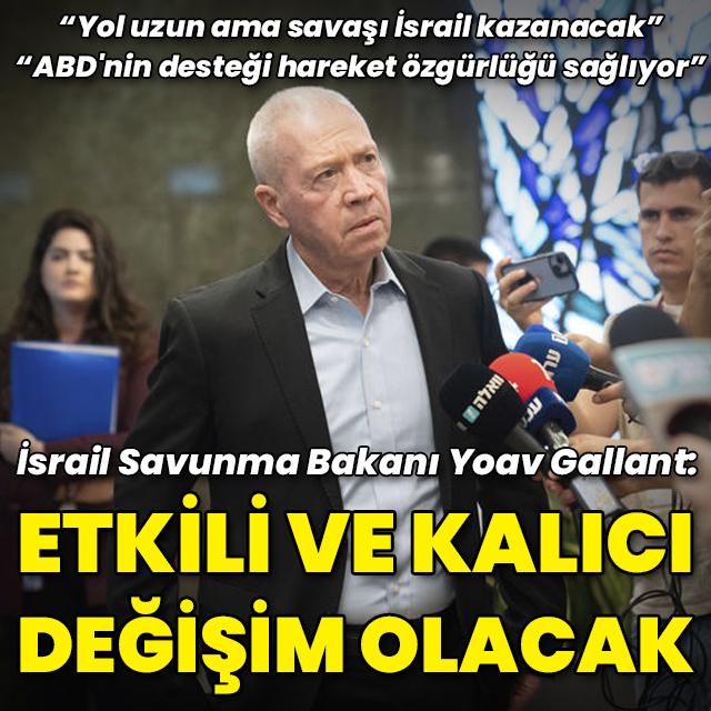 İsrail Savunma Bakanı: Hamas'ı devireceğiz