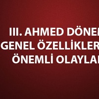 III. Ahmed dönemi gelişmeleri