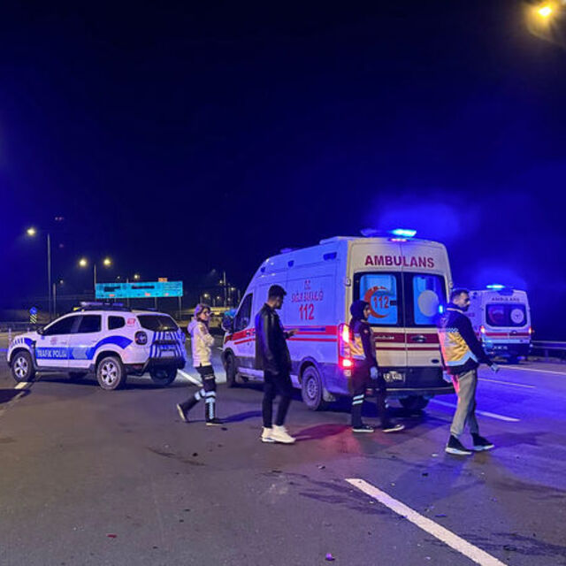 Kuzey Marmara Otoyolu'nda zincirleme kaza: 9 yaralı