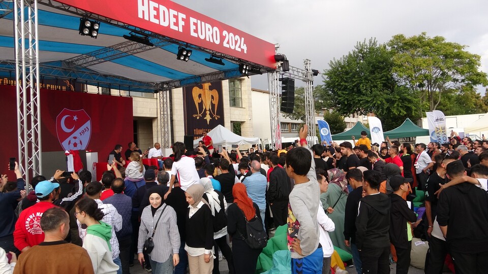 Konya'da milli maç heyecanı