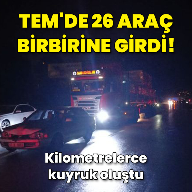 TEM Otoyolu'nda kaza: 2'si ağır 13 yaralı