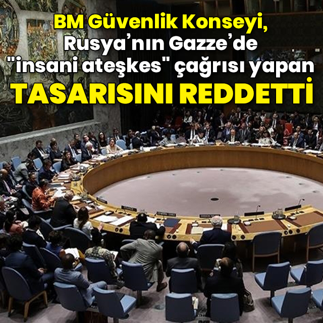 BMGK, "insani ateşkes" çağrısı yapan tasarıyı reddetti