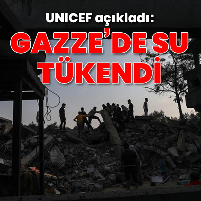 UNICEF: Gazze'de su tükendi