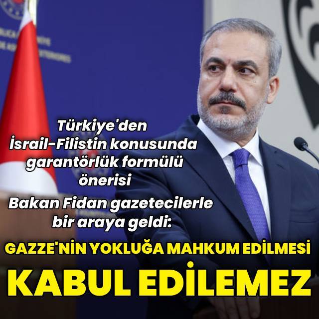 "Gazze'nin yokluğa mahkum edilmesi kabul edilemez"