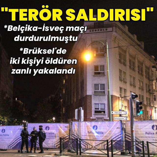 Brüksel'de iki kişiyi öldüren zanlı yakalandı