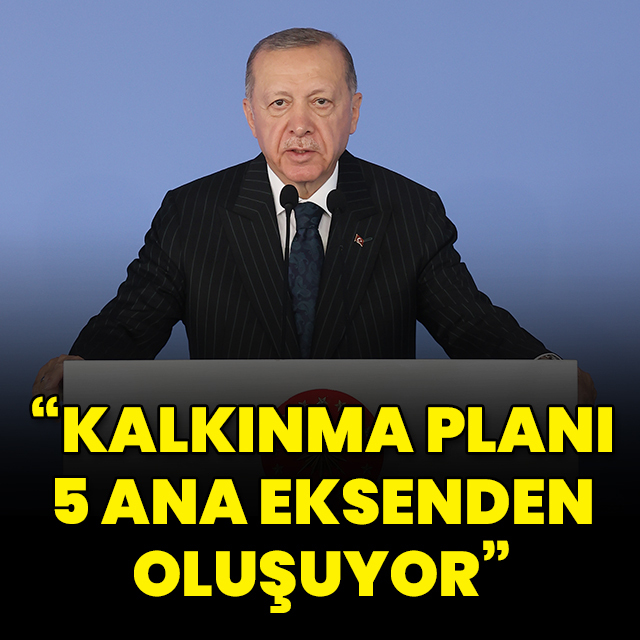 Cumhurbaşkanı Erdoğan'dan "12. Kalkınma Planı" paylaşımı