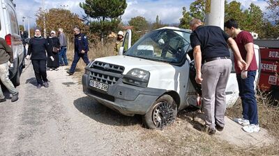 Hastane yolunda kahreden kaza!