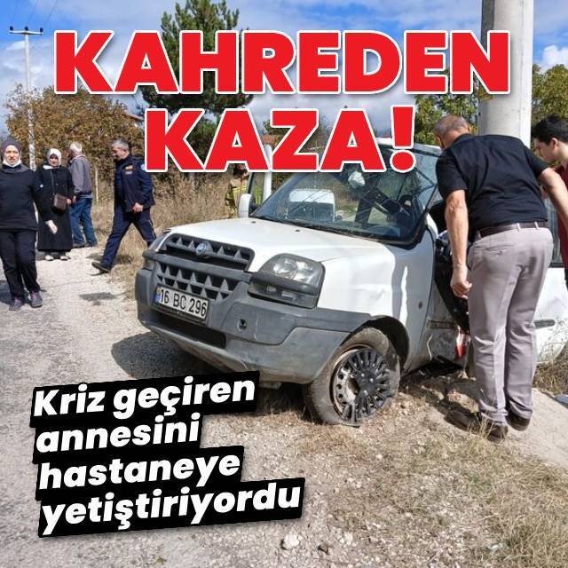 Hastane yolunda kahreden kaza!