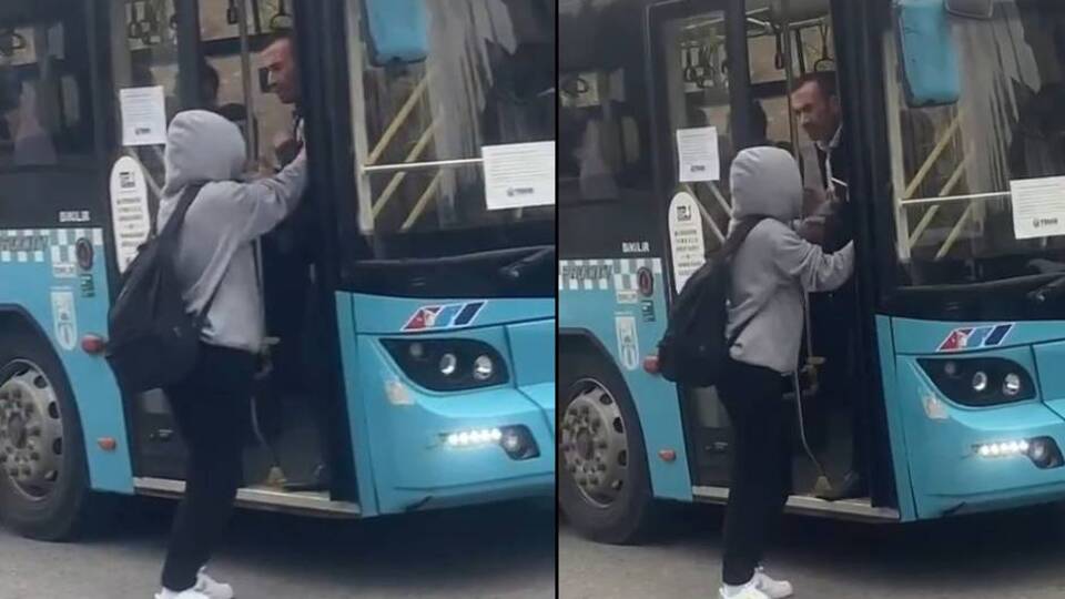 Özel halk otobüsü öğrenciyi almadı!