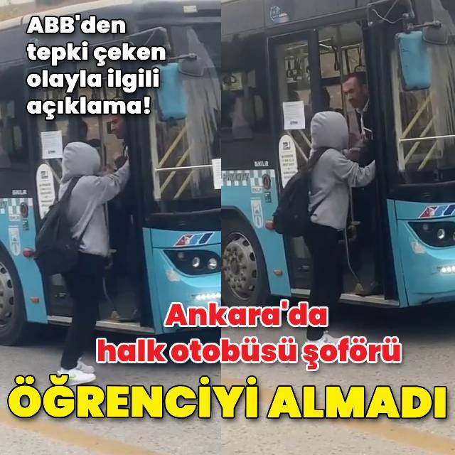 Özel halk otobüsü öğrenciyi almadı!