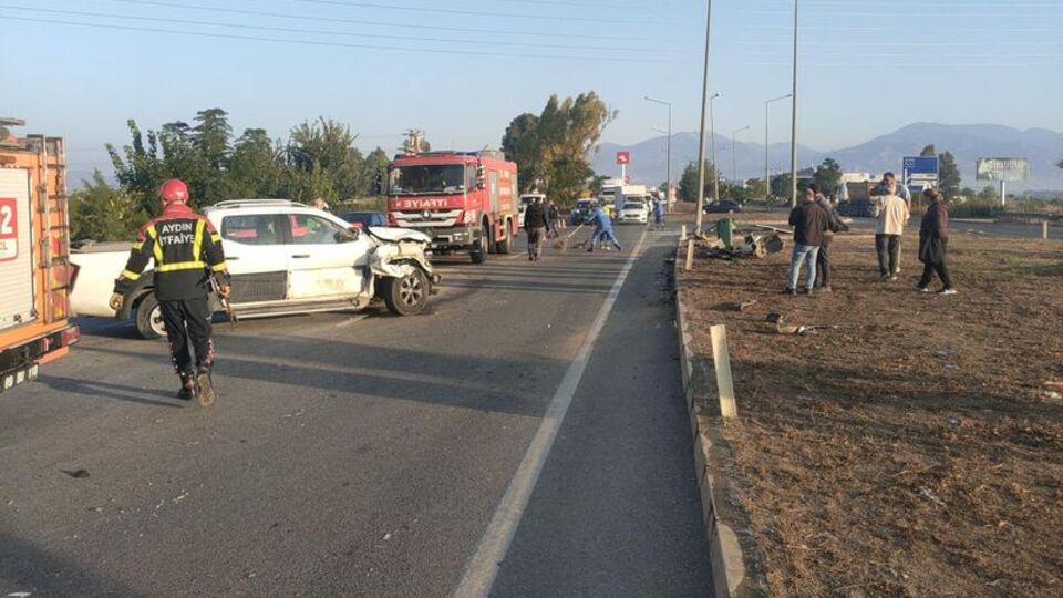 Aydın'da zincirleme kaza: 1 ölü, 5 yaralı