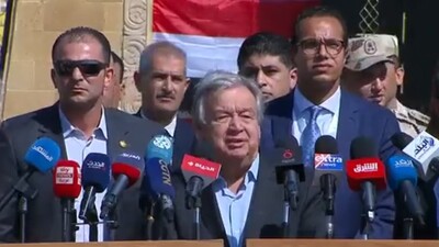 BM Genel Sekreteri Guterres Refah Sınır Kapısı'nda