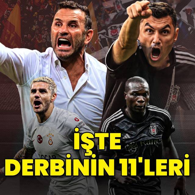 İşte derbinin 11'leri