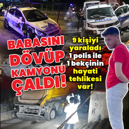 Hafriyat kamyonuyla ortalığı savaş alanına çevirdi!