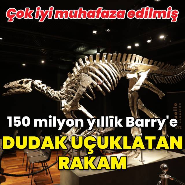 150 milyon yıllık Barry'e dudak uçuklatan rakam!