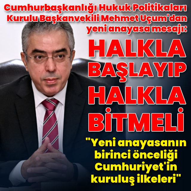 Mehmet Uçum: Yapım süreci halkla başlayıp halkla bitmeli