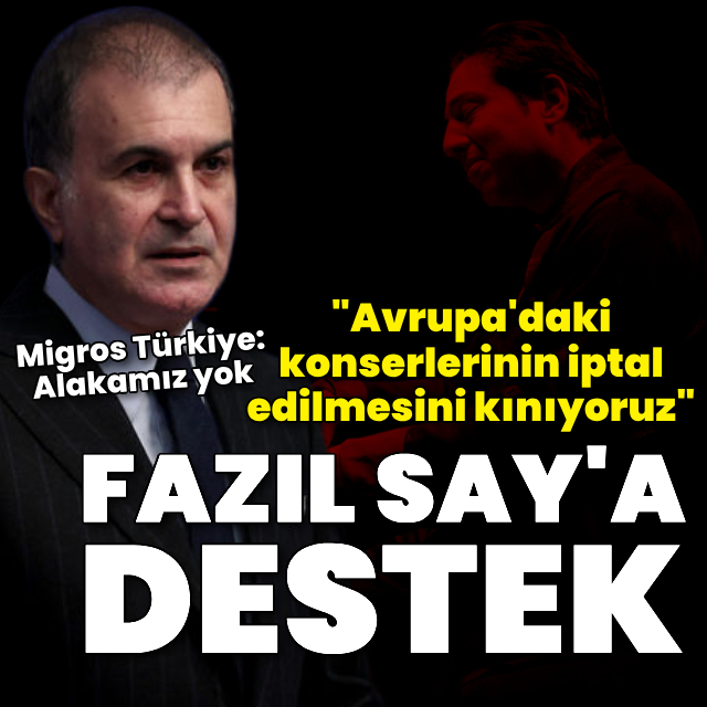 Ömer Çelik'ten Fazıl Say'a destek: Kınıyoruz