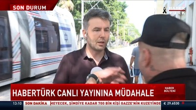 Habertürk canlı yayınına müdahale