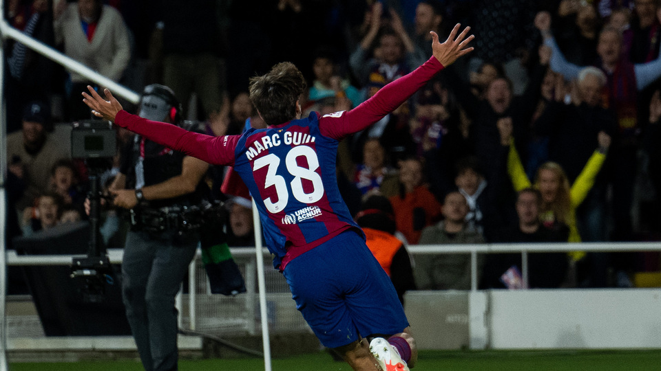 Barça'nın üç puanı 17'lik Guiu'dan!