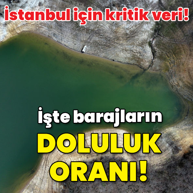 İSKİ'den kritik açıklama! İşte baraj doluluk oranı!