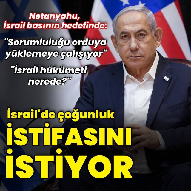 İsrail'de çoğunluk Netanyahu'nun istifasını istiyor