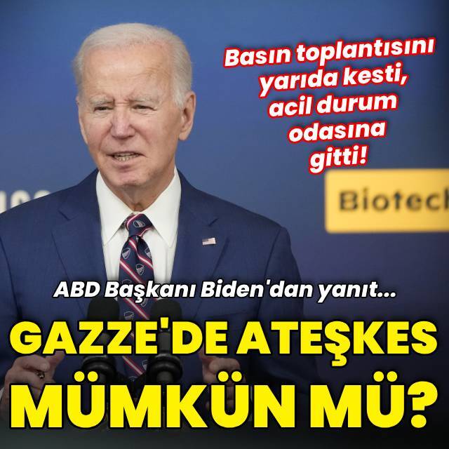 Gazze'de ateşkes ne zaman mümkün? Biden'dan yanıt