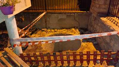 Kedilere mama verirken su kuyusuna düştü!