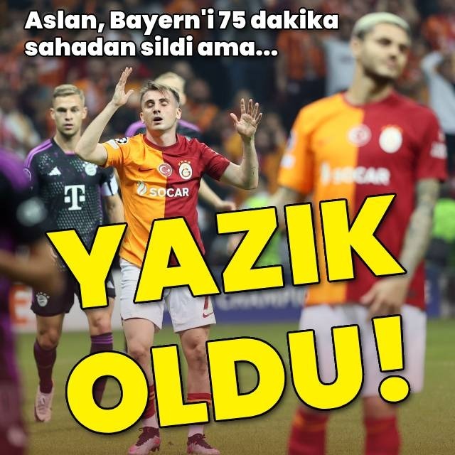 Yazık oldu!