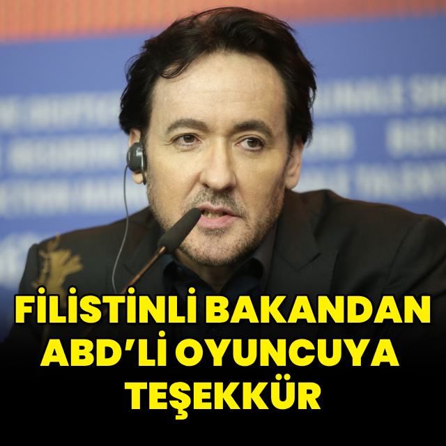 Filistinli bakandan ABD'li oyuncuya teşekkür