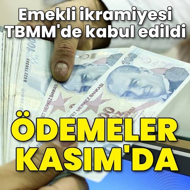 Emekli ikramiyesi TBMM'de kabul edildi