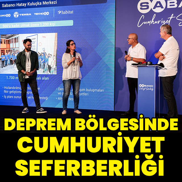Deprem bölgesinde 'Cumhuriyet Seferberliği'