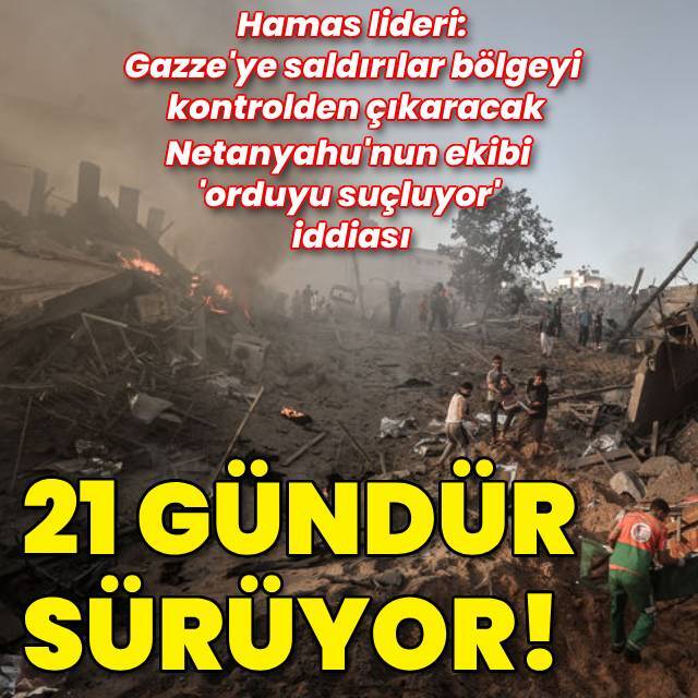 "Gazze'ye saldırılar bölgeyi kontrolden çıkaracak"