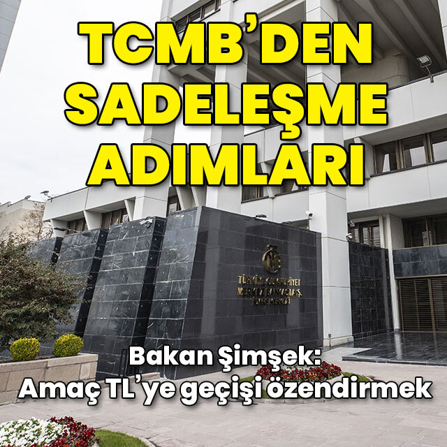 TCMB'den sadeleşme düzenlemeleri