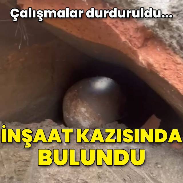 Yalova'da villa inşaatı kazısında bulundu