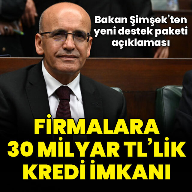 Firmalara 30 milyar liralık kredi imkanı