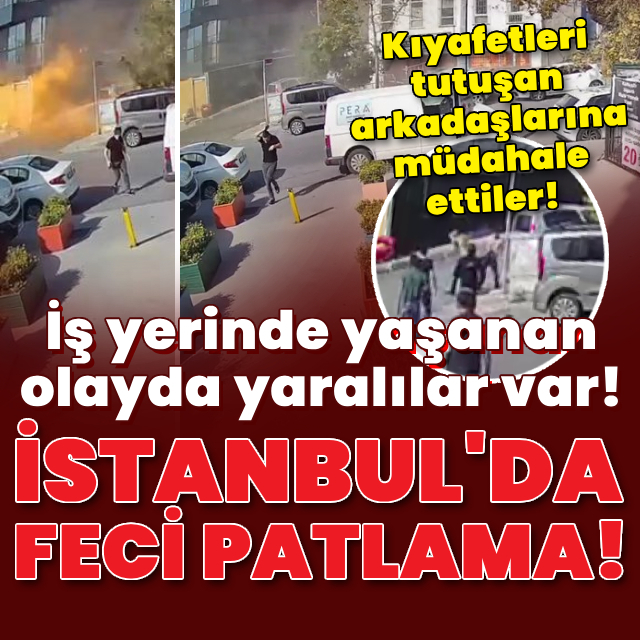 İstanbul'da bir binanın bodrum katında patlama!