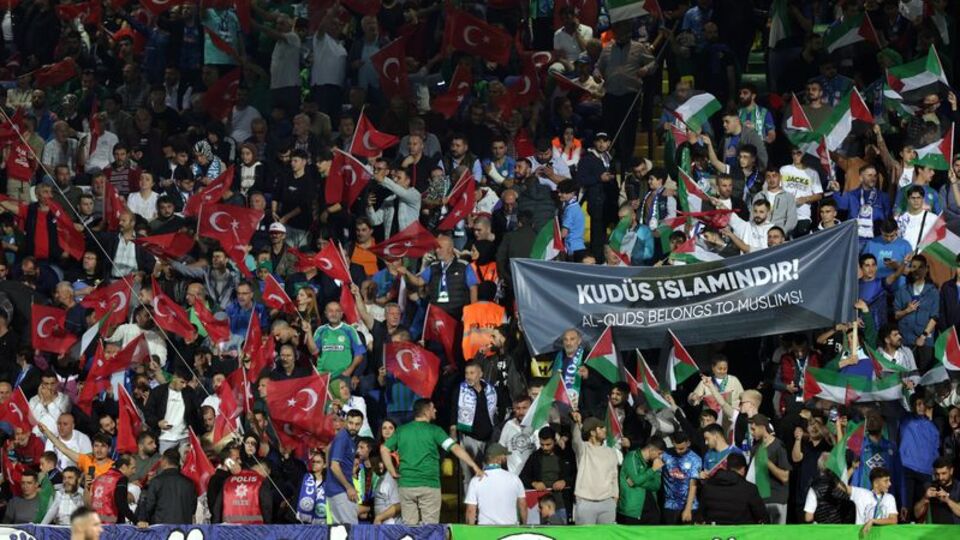 Rize'de Filistin'e destek