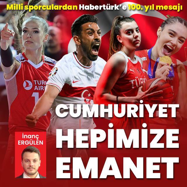 Milli sporculardan 100. yıl mesajları