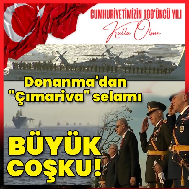 Donanma'dan "Çımariva" selamı
