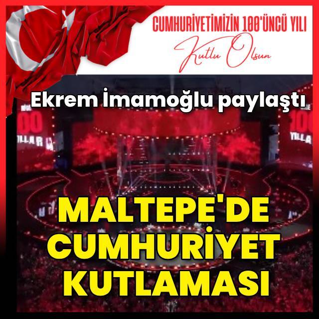 Maltepe'de Cumhuriyet kutlaması