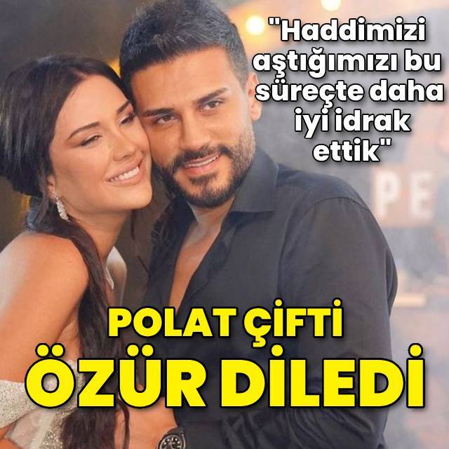Polat çifti özür diledi