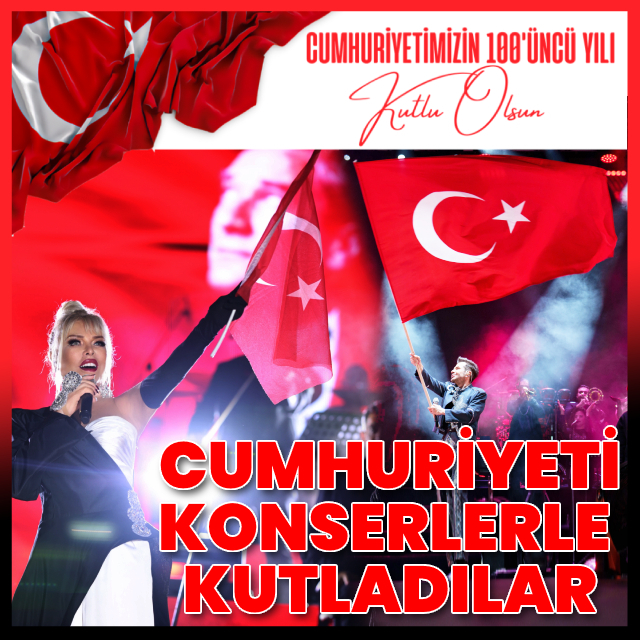 Cumhuriyeti konserlerle kutladılar
