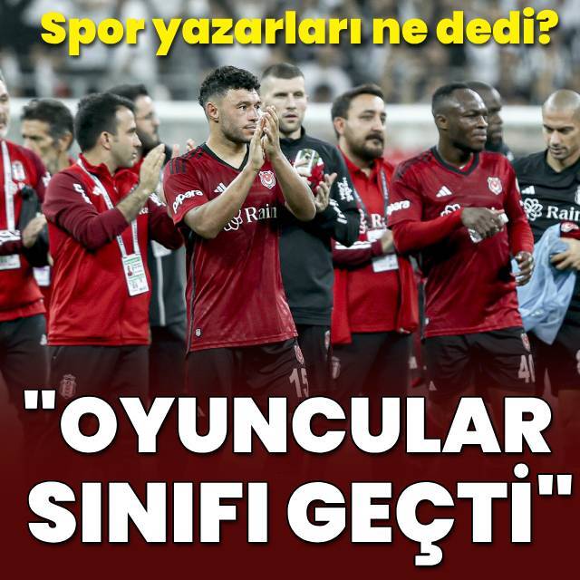 "Oyuncular sınıfı geçti"