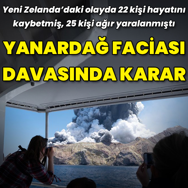 Yeni Zelanda'daki yanardağ faciasında karar