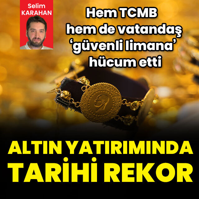 Altın para ve külçe alımlarında rekor