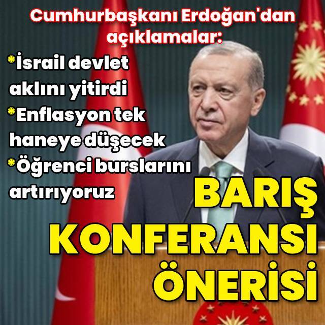 Cumhurbaşkanı Erdoğan'dan açıklamalar