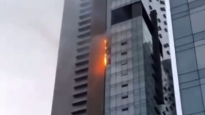 Torun Center'da yangın söndürüldü